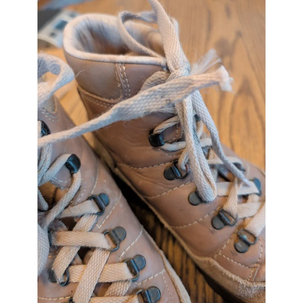 LOWA Tactical Hiking Boots Men's Size 5 Tan Leather & Suede W. Germany